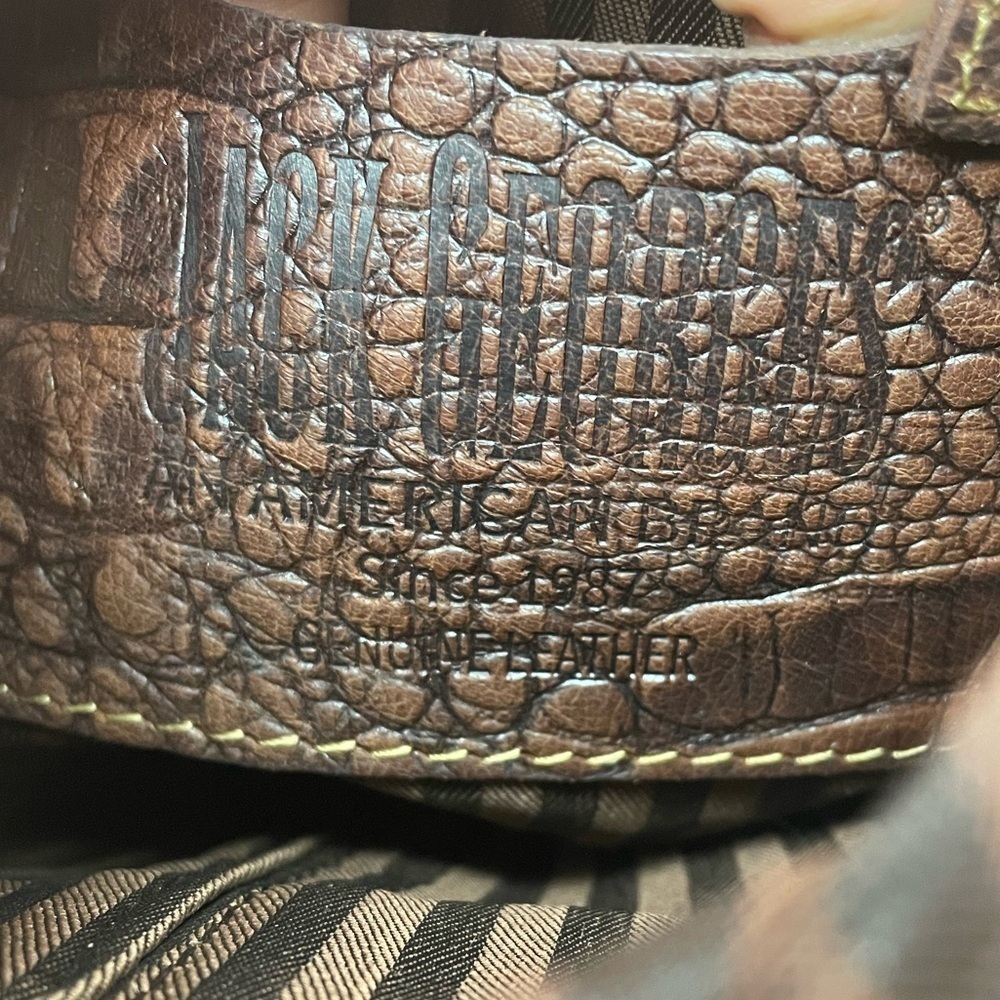 Jack Georges HORNBACK CROCO SERENA CROSSBODY BAG Brown - Picture 9 of 13